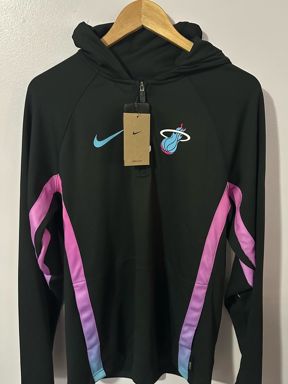 Nike Black Vest with Pink & Teal Miami Heat Logos